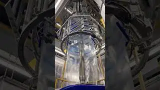 Plastics manufacturing via blown film extrusion process #controlengineering #industrialcontrol