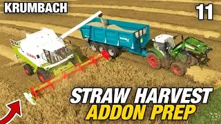BUILDING THE PALLET HALL STRAW HARVEST ADDON | Krumbach | Farming Simulator 22 - Episode 11