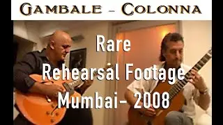 RARE FOOTAGE - TWO GUITAR GIANTS GAMBALE - COLONNA REHEARSING 