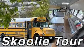 Skoolie With Bunk Beds, Bedroom & Shower And it's Road Legal