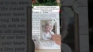 A Touching Personalized Memorial Gift | Custom Poem Canvas for Remembering Loved Ones Forever