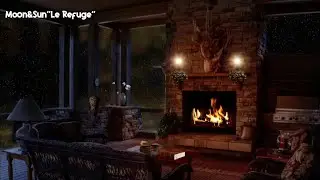 Musique relaxante /  Ambiance salon cocooning & feu de bois (1h)