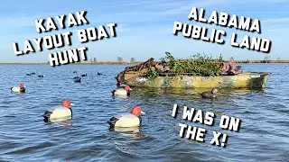 Public Land Duck Hunting | Open Water Kayak Layout Hunt