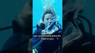 Girls Scuba Tip: Removing and Replacing your dive mask when you have long hair #scubamask #scubagear
