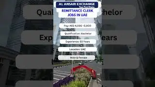 Al Ansari Exchange Jobs 2025 |  Cashier job in Dubai  | Highest Paid Jobs In Dubai | Dubai Jobs