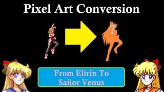 🎨 Sailor Venus Light Kick (Up Close)1st Frame Pixel Art Conversion Variable Geo To Arcade Style