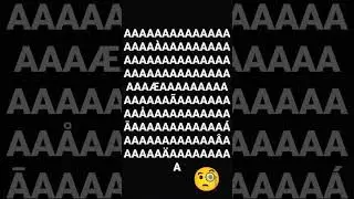 &AElig; &Atilde; &Aring; Ā &Agrave; &Aacute; &Acirc; &Auml; #shorts