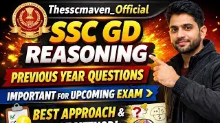 SSCGD reasoning previous year questions #sscgd #ssccpo #ssccgl2025 #ssc #reasoning 