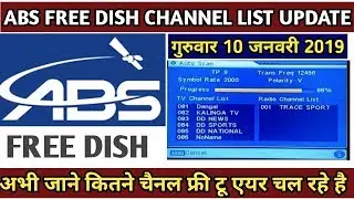 ABS FREE DISH new channel list update 10/01/2019||DD free Dish||