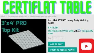 Certiflat Weld Table I Part 1 I Custom Frame! I Weldtables.com I YesWelder Mig205DS