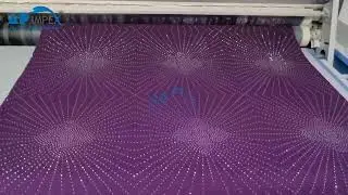 Pallu Skirt Automatic Roll To Roll Two Colour Paperless Rhinestone Transfer Hot Fix Machine surat