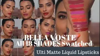 MOST AFFORDABLE LIQUID LIPSTICKS | BELLA VOSTE | Ulti Matte Liquid Lipsticks | LIP & HAND SWATCHES