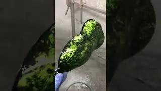 Custom Paint green marble effect