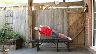 Front plank to side plank