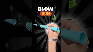Paper Blow Gun Making at Home 🔥 | Easy Paper Craft Toy #viral #shorts #papercrafts