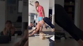 yoga downward facing dog adjustments workshop #yogasuit #yogaasana #yogapostures #yogaposition