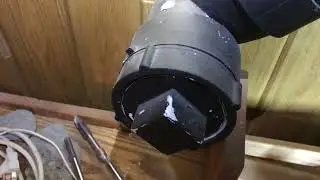 Подключение к сливу осушителя воздуха... Сверленая дренажная труба из ПВХ с резьбовым отверстием