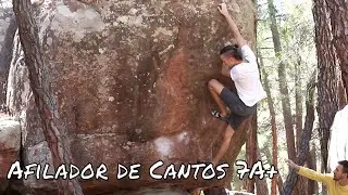 Afilador de Cantos 7A+ | Boulder Albarrac&iacute;n | Sector Parking