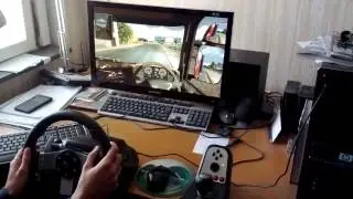 Euro Truck Simulator 2 with Logitech G27