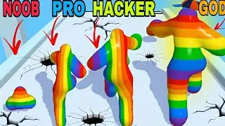 Amazing Gameplay 😍|NOOB VS PRO VS HACKER VS GOD in Jelly Man Dash 2026#noobprohackergod 