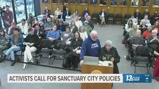 Activists call for sanctuary city policies in Grand Rapids following fatal ICE shooting