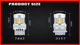 Alla Lighting T25 3457 3157 Switchback LED Turn Signal Lights Dual Color 6000K WhiteAmber Yellow