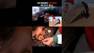 24 Hours Locked In Box 😂🔥 #shorts #viral #crazyxyz #24hours #lock #box #challenge #survival #vecna