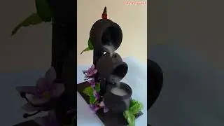 DIY Dhoop stand | Smoke fountain | Backflow incense burner #homedecor  #homemade  #shorts #diy