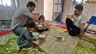 Ava and Ainaz Play Hide and Seek through Clean Carpets while Dad is Hard at Work!