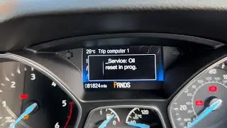 Ford Focus Do this!!! Service message reset procedure 