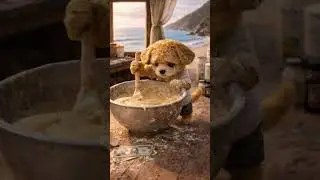 He had no cake on his own birthday&hellip; so he made one for others 🐶🎂 #viral #animals #kindness