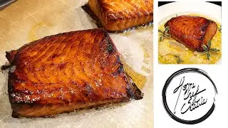Рецепт лосося с мисо / Простой и очень вкусный запеченный лосось