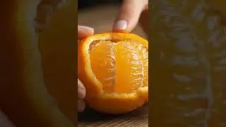 Satisfying Orange Peeling in Slow Motion 🍊✨ | ASMR Fruit Peel #shorts #fruit #asmrvideos#satisfying