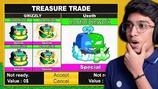 Trading CONTROL REWORK 😱 For 24 Hours In Blox Fruit Roblox!