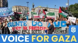 Pro-Palestinian Protest ERUPTS in Naples, Italy &mdash; Voices for Gaza Grow Louder