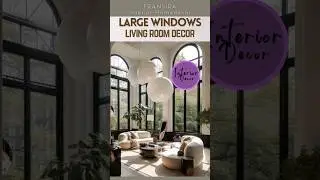 Large Windows Living Room Design Ideas #livingroomdesign #homedecor
