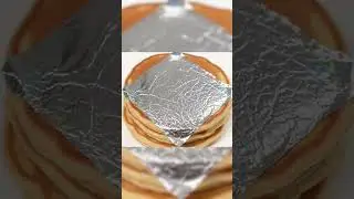 Foil Spread on Pancakes 🌈🥞 | Shimmery ASMR