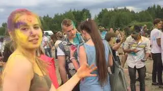 Celebrating Holi in Russia 2k19