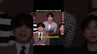Taejin: When Jin uses hyung card for Taehyung 😳 #bts #taehyung #jin #taejin #btsshorts #ytshorts