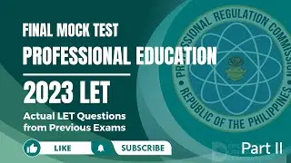 LET 2023 PROFESSIONAL EDUCATION Part II