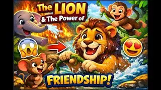 The Lion and the Power of Friendship | Moral Story for Kids