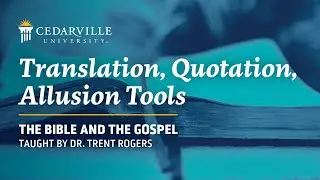 Bible and the Gospel | Translation, Quotation, Allusion Tools