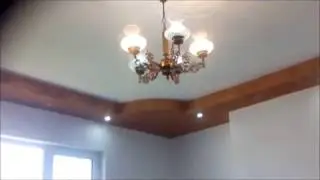 Scafa rigips cu spoturi led - Gypsum soffit with led spotlights