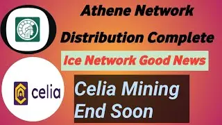 Athene Network Distribution Complete][ Ice Network Good News][ celia netwok minind end soon