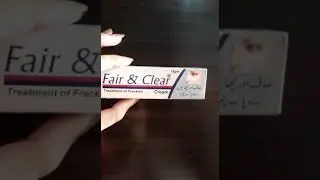 Fair & clear cream 😋# Treatment of Freckles