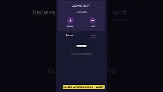 Cat star withdrawal in ETHERIYM main wallet address # shorts &hearts;️