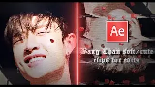 Bang Chan twixtor clips for edits (cute)