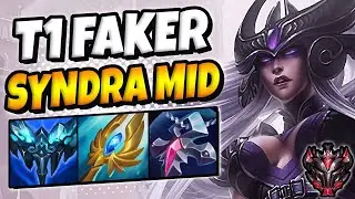 T1 Faker Syndra vs Akali [ MID ] Patch 11.21 Ranked Grandmaster EUW ✅