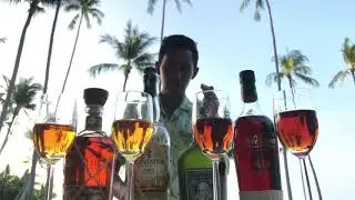 Rum flight with Khun Mee  at Four Seasons Resort Koh Samui