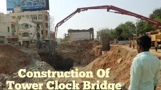 construction Of Tower Clock Bridge Anantapur  #TowerClock #ATP
